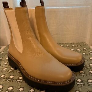Sam Edelman Tan Leather Ankle Boots